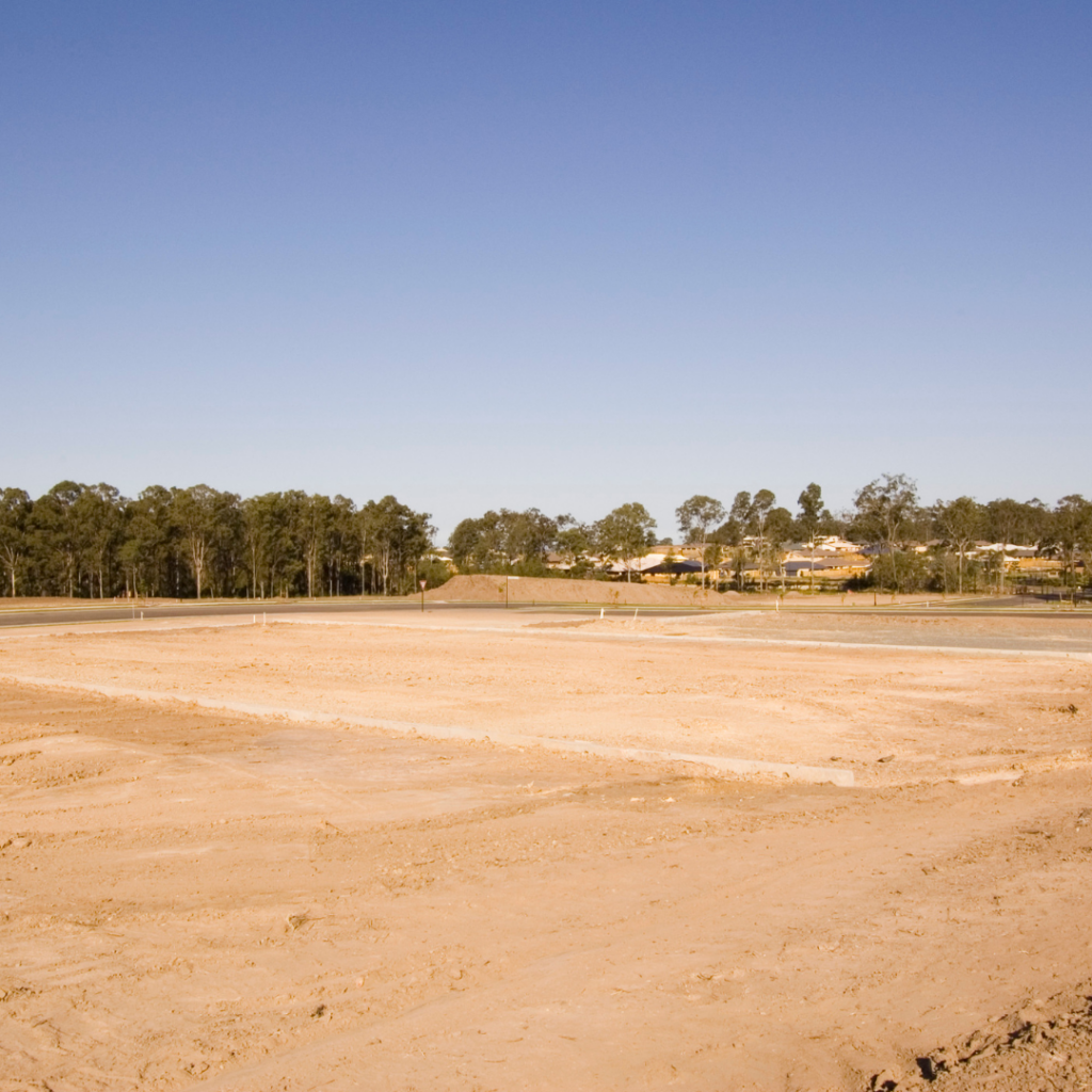 A vacant lot in Nashville being evaluated for a custom home build by a homeowner and builder.