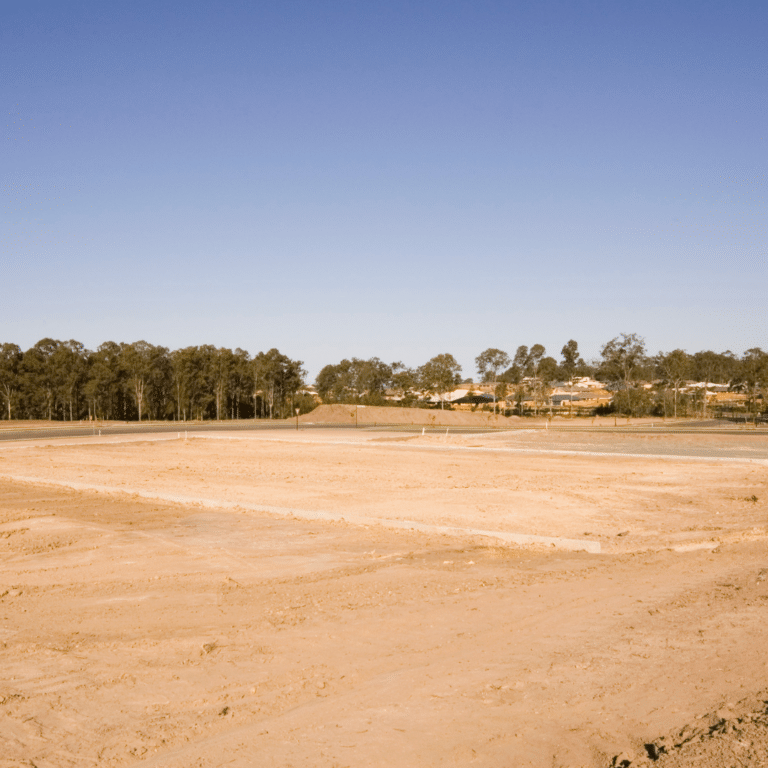 A vacant lot in Nashville being evaluated for a custom home build by a homeowner and builder.