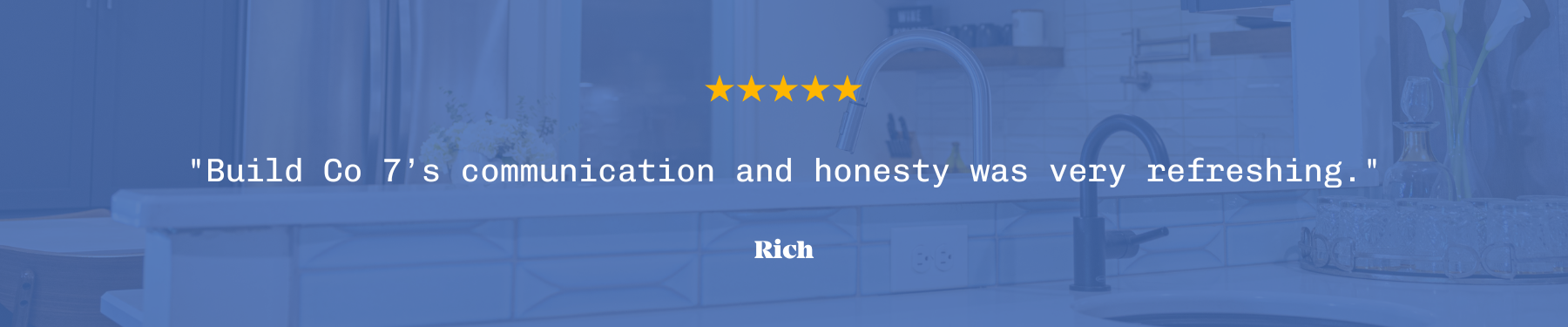 Positive customer review for BuildCo7, custom home builder in East Nashville, TN