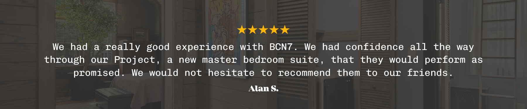 Positive customer review for BuildCo7, custom home builder in East Nashville, TN